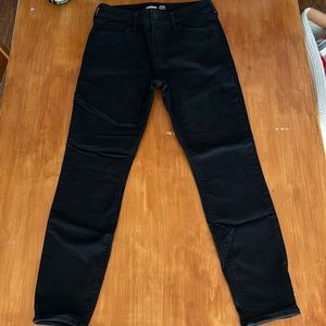 Old navy, rockstar super skinny, high rise, fleece lined jeans
